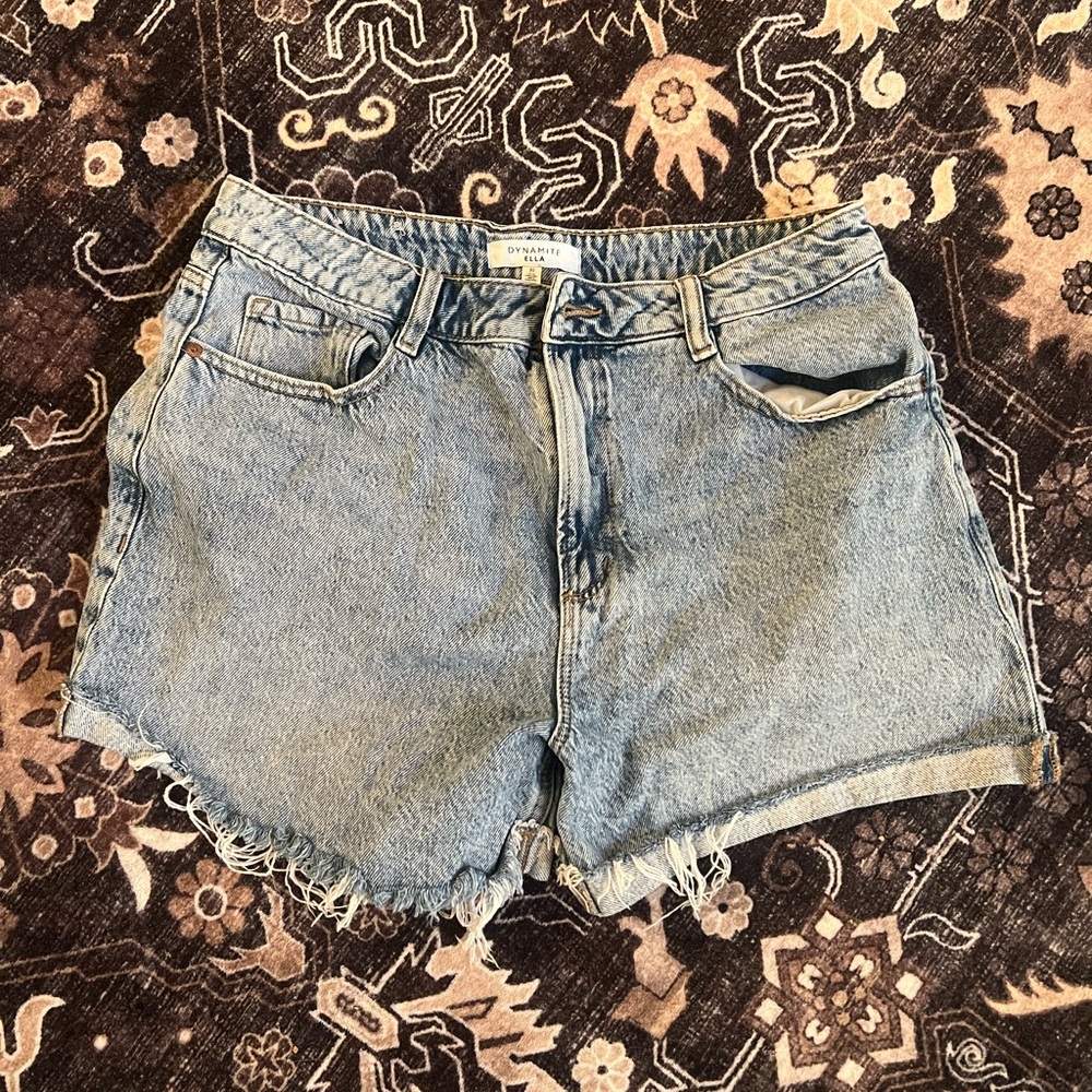 Dynamite Blue Jean Shorts